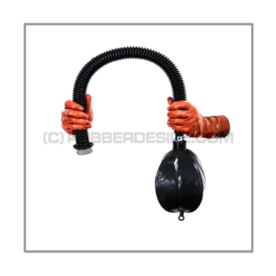 Breathing reduction set with breathing bag 2 liter and 50 cm = 20 inch premium quality tube with gas mask thread
